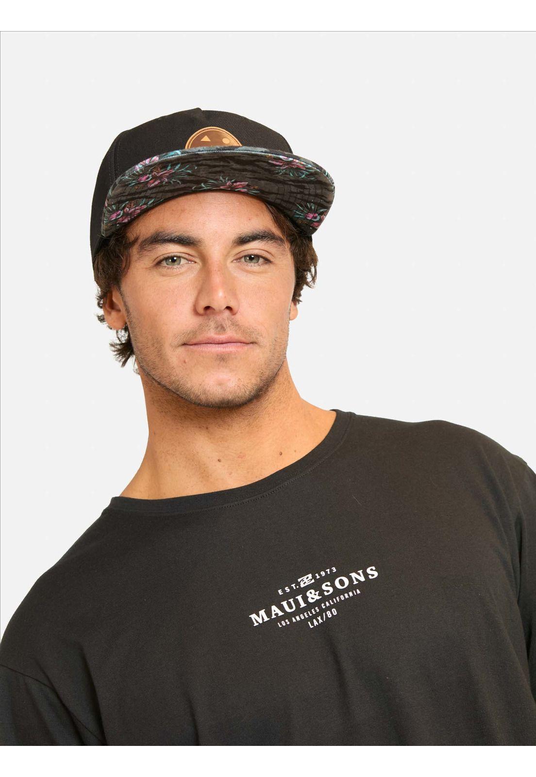 Polera ML Nisin Negro Hombre Maui And Sons-2
