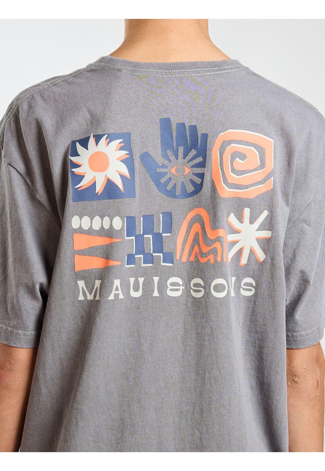 Polera MC Hale Gris Infantil Maui and Sons-3