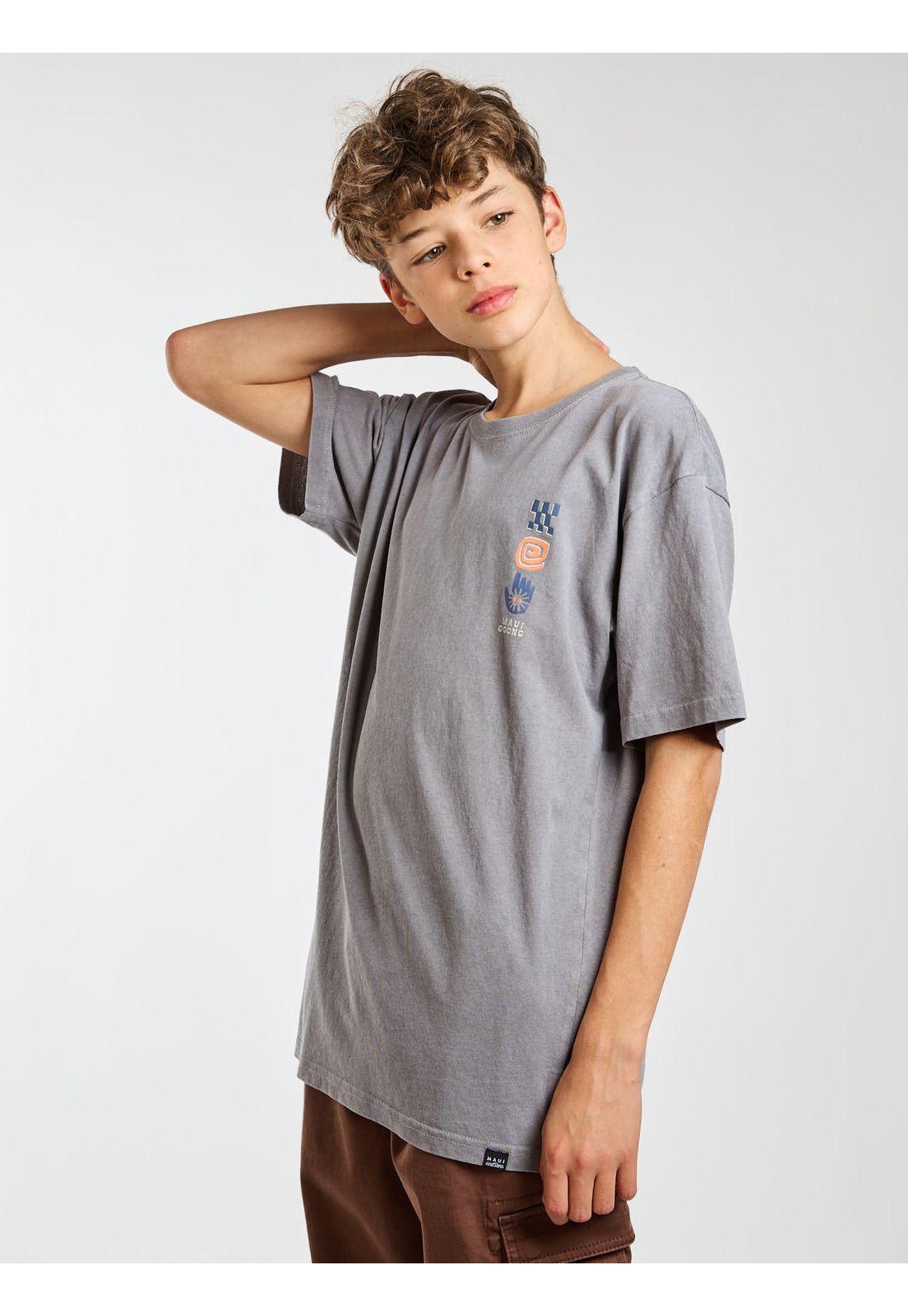 Polera MC Hale Gris Infantil Maui and Sons-6