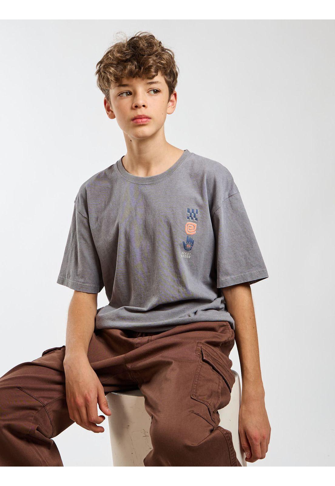 Polera MC Hale Gris Infantil Maui and Sons-7