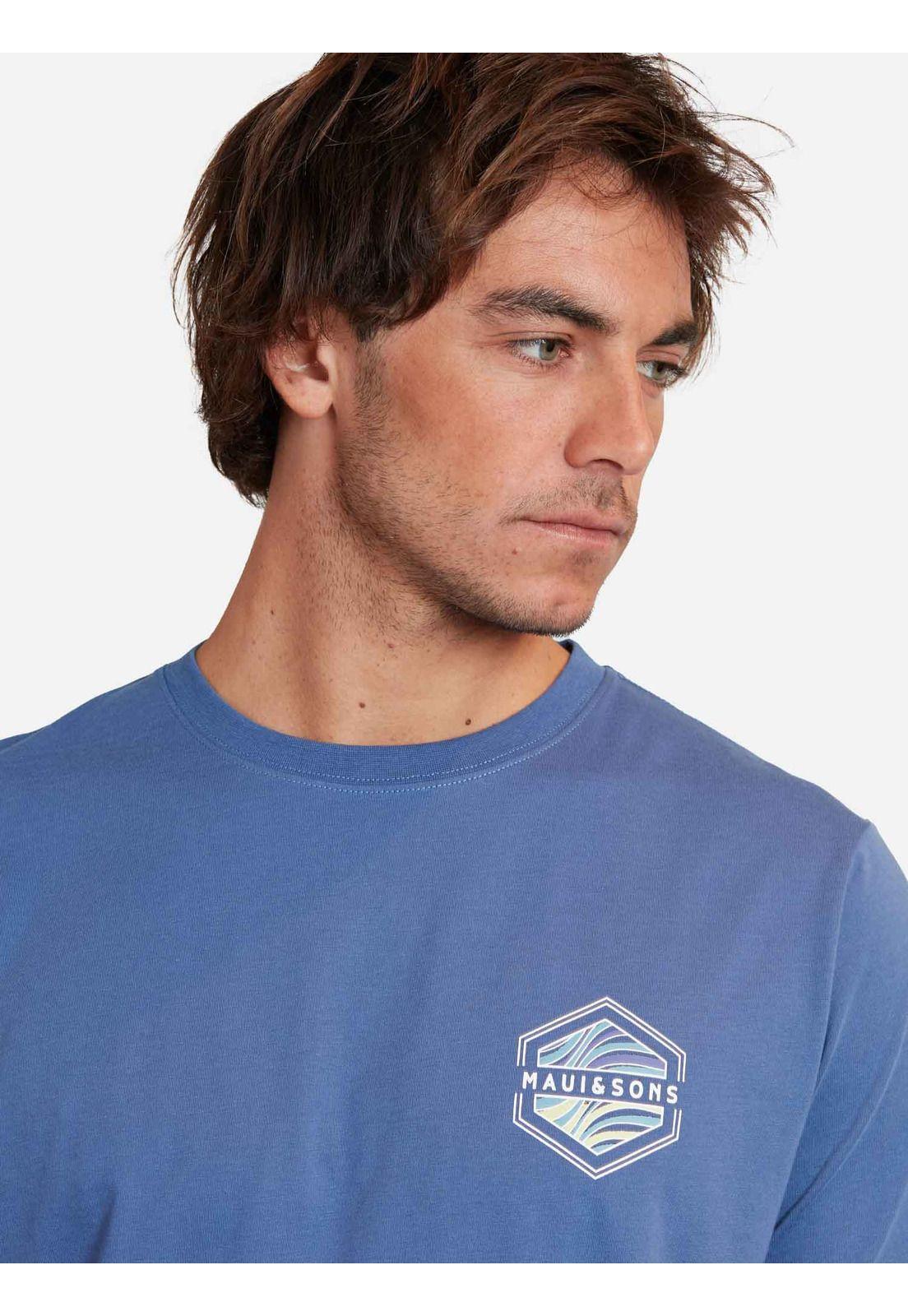 Polera surf and skate company Azul Marino Hombre Maui And Sons-2
