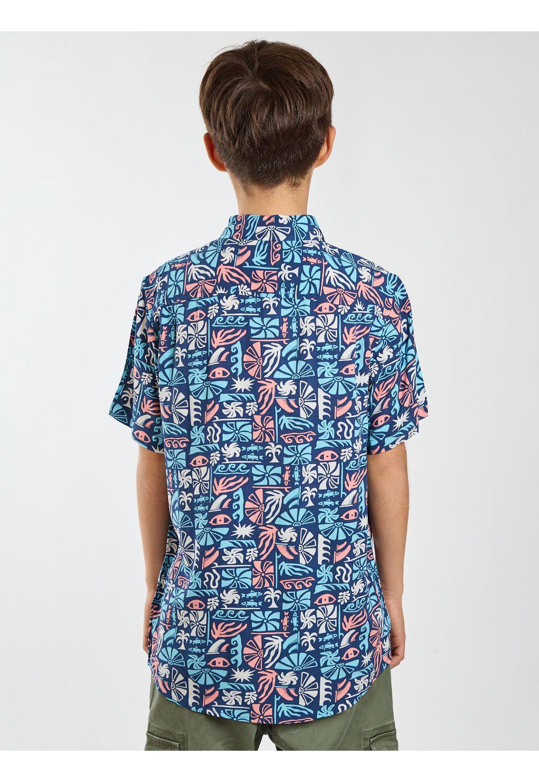 Camisa MC Solaro Multicolor Infantil Maui and Sons-1