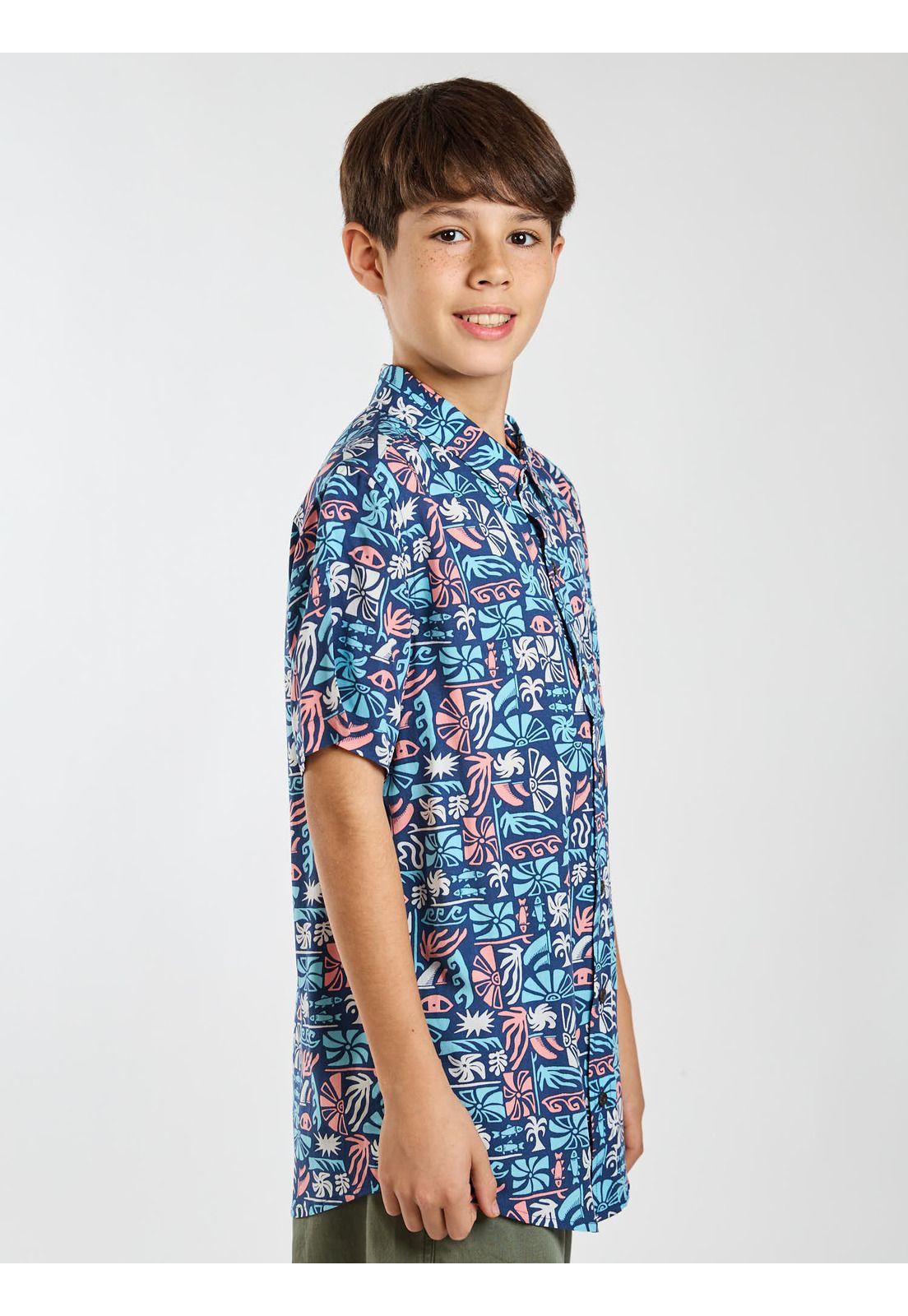 Camisa MC Solaro Multicolor Infantil Maui and Sons-2