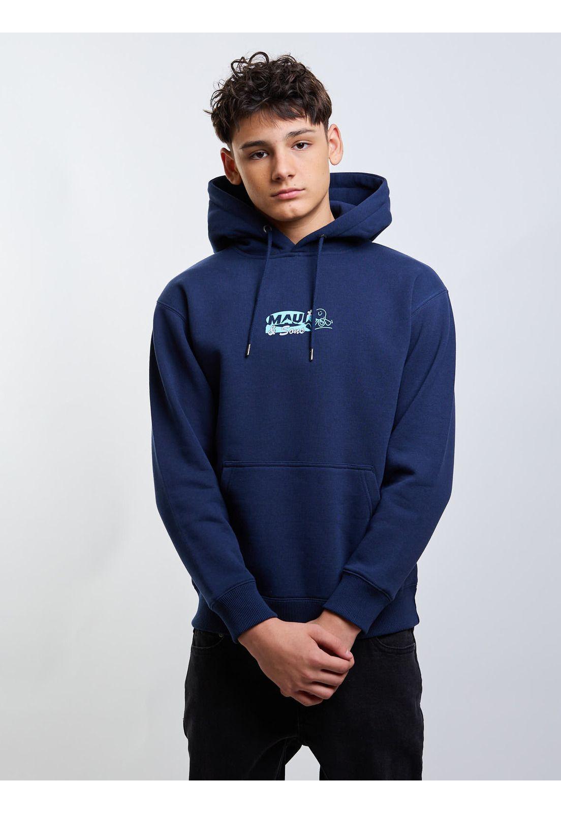 Poleron Canguro Saudade Azul Infantil Maui And Sons-0