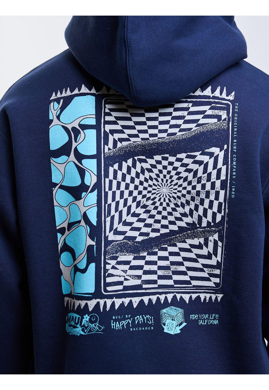 Poleron Canguro Saudade Azul Infantil Maui And Sons-3