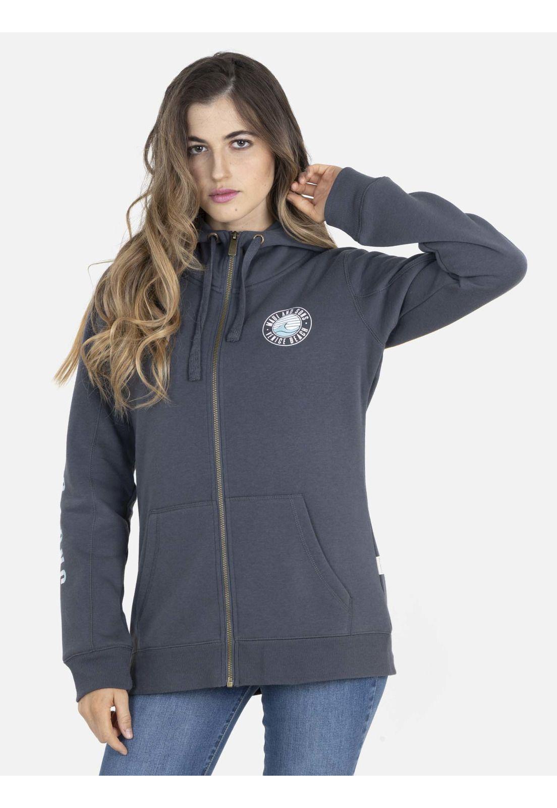 Poleron Mujer LIFE Gris Maui and Sons-0