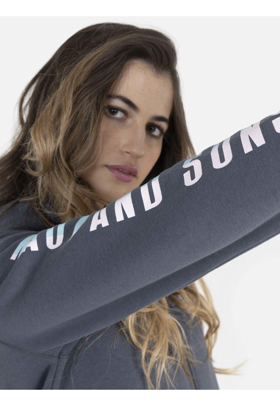 Poleron Mujer LIFE Gris Maui and Sons-2