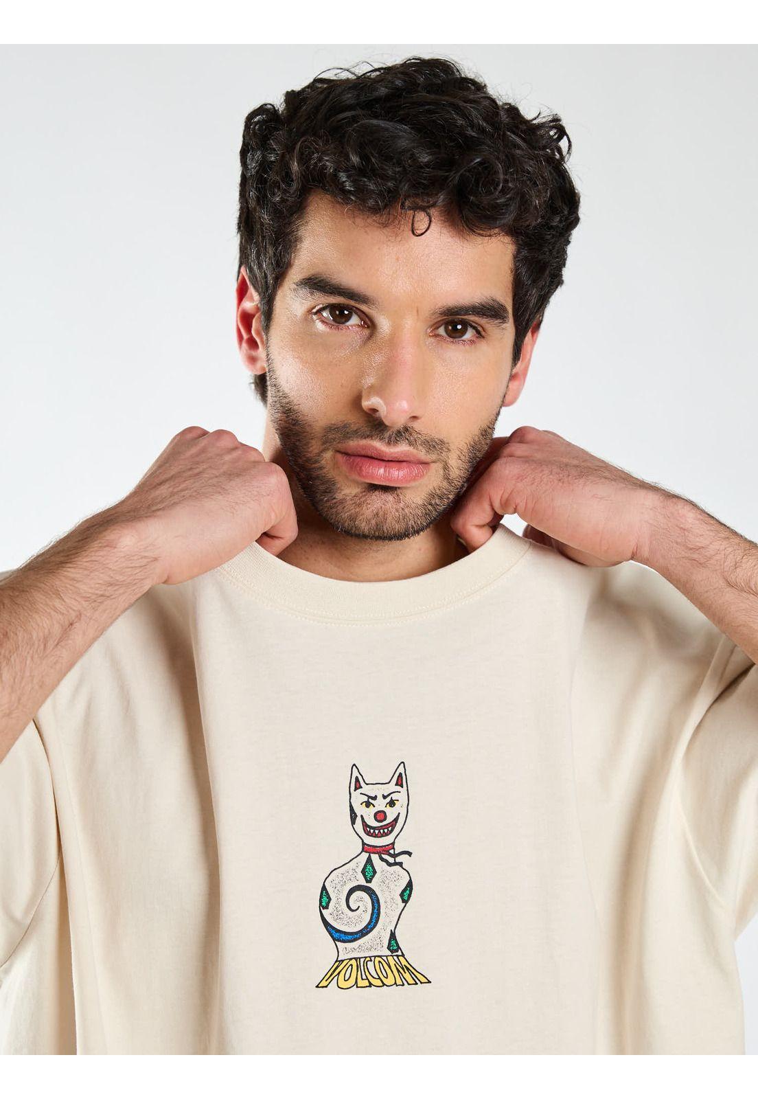 Polera Oversize Eyecansee Blanco Hombre Volcom-4