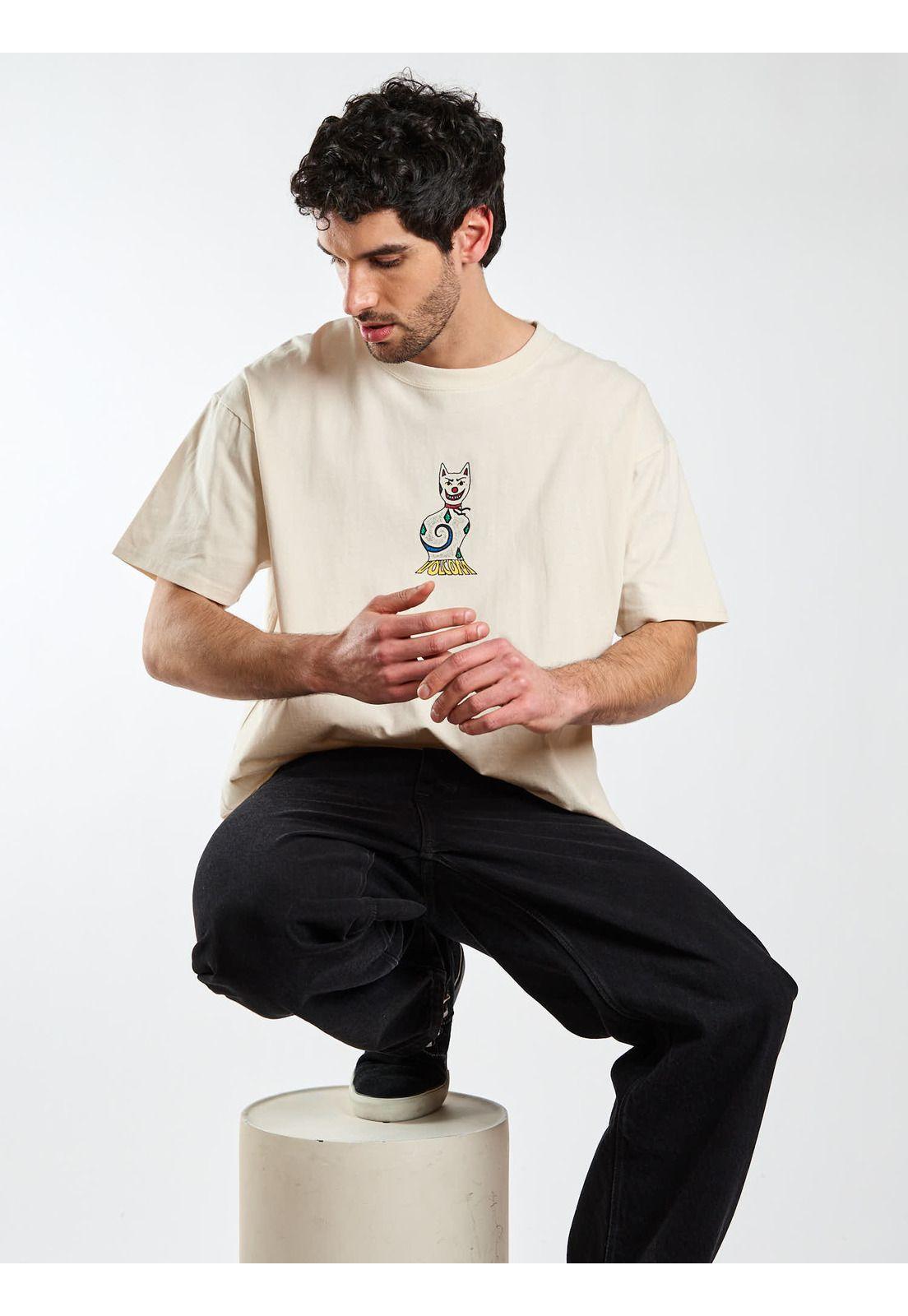Polera Oversize Eyecansee Blanco Hombre Volcom-7