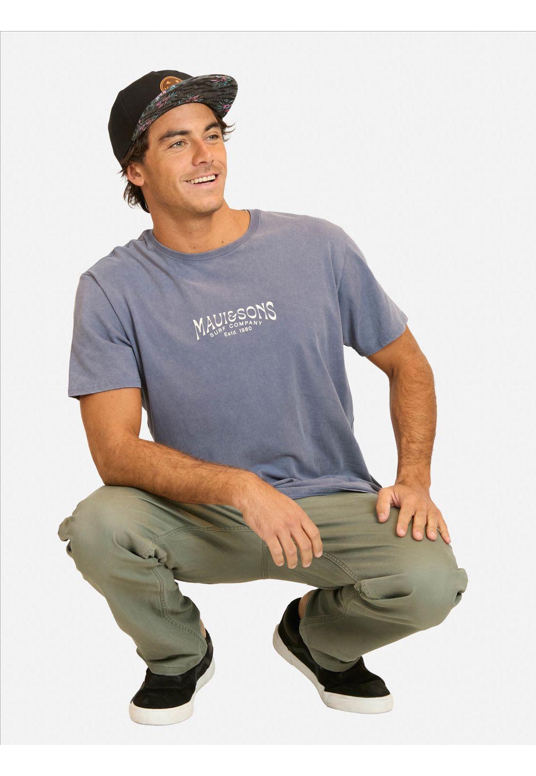 Polera MC Fahel Azul Hombre Maui And Sons-3