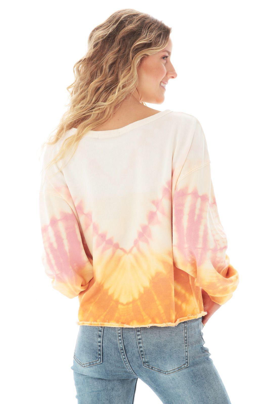 Poleron Cuello Redondo Mujer 5O684-WV21 Naranja-1