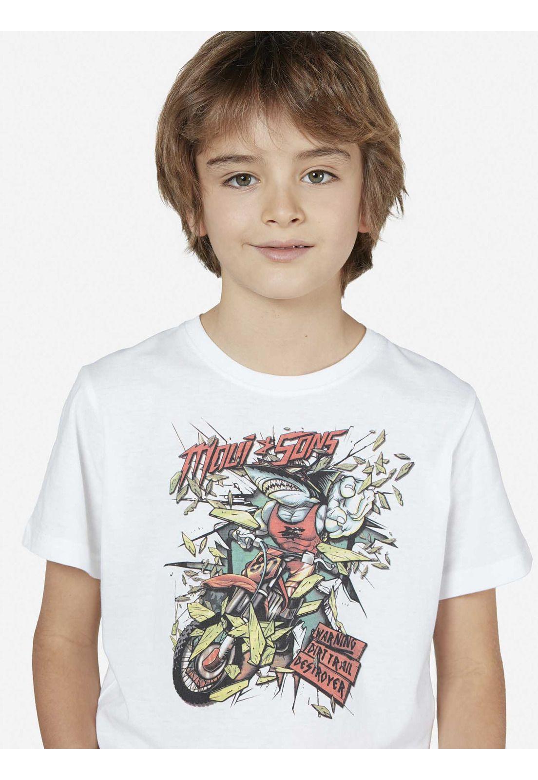 Polera Niño Blanco 5P409-KV22 Maui and Sons-2