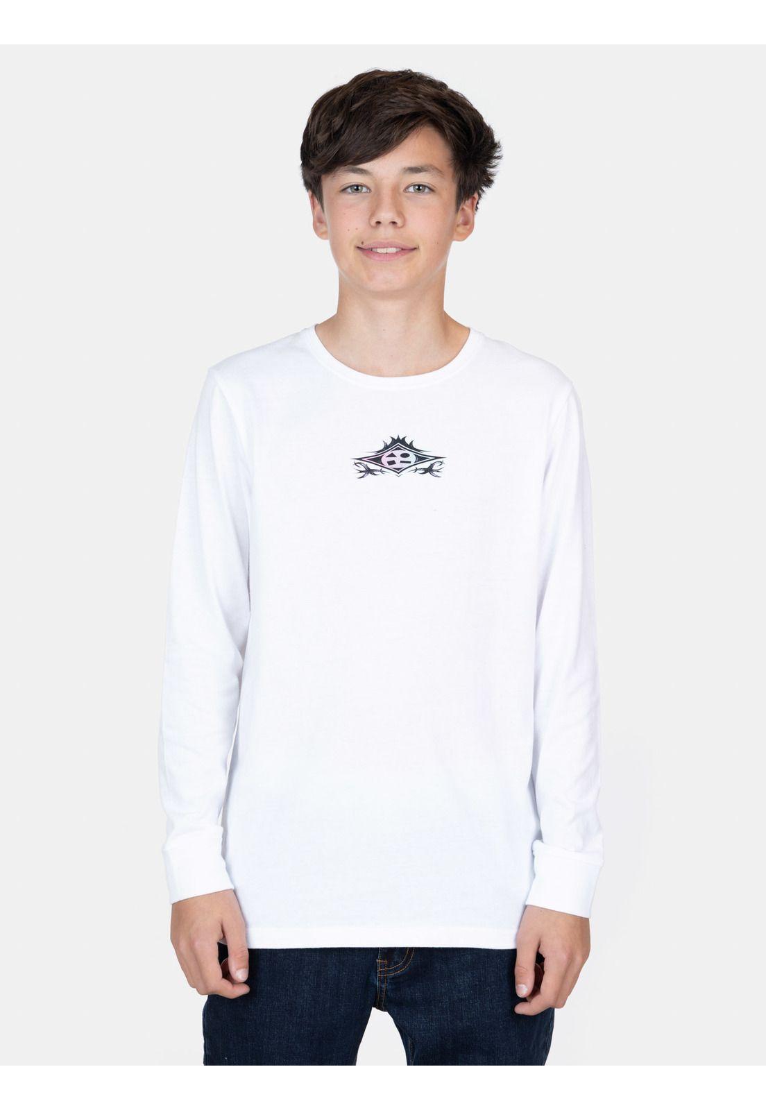 Polera ML Zkin Blanco Infantil Maui And Sons-0