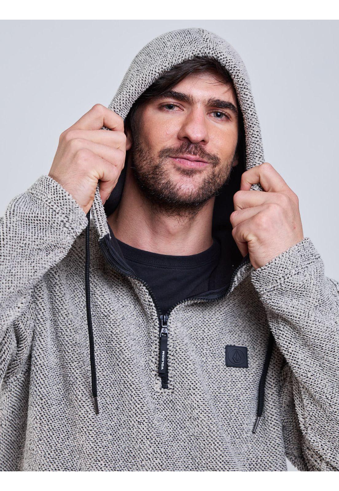Poleron Bonded Rip Tone Beige Hombre Volcom-3