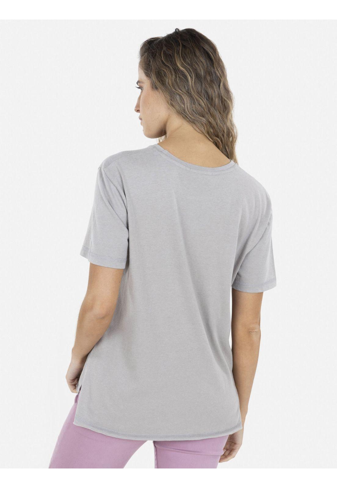Polera ISLAND ROOTS Mujer Gris Maui and Sons-1
