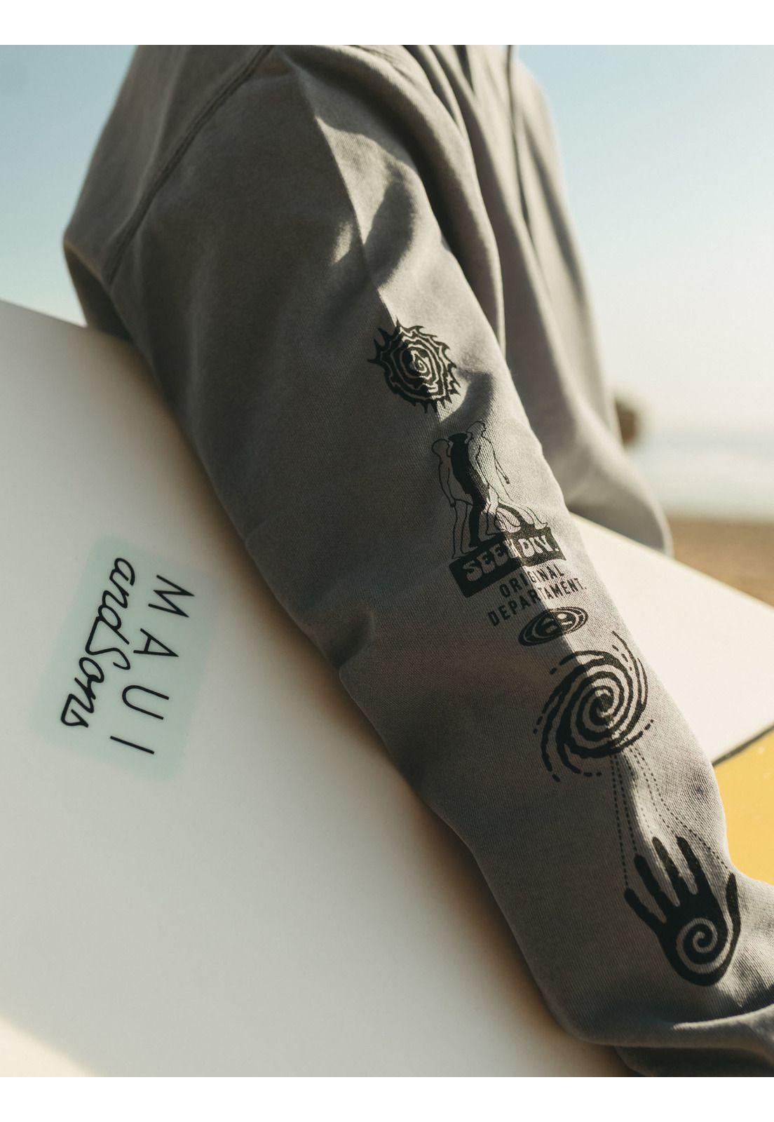 Poleron Canguro Seek Gris Hombre Maui And Sons-5