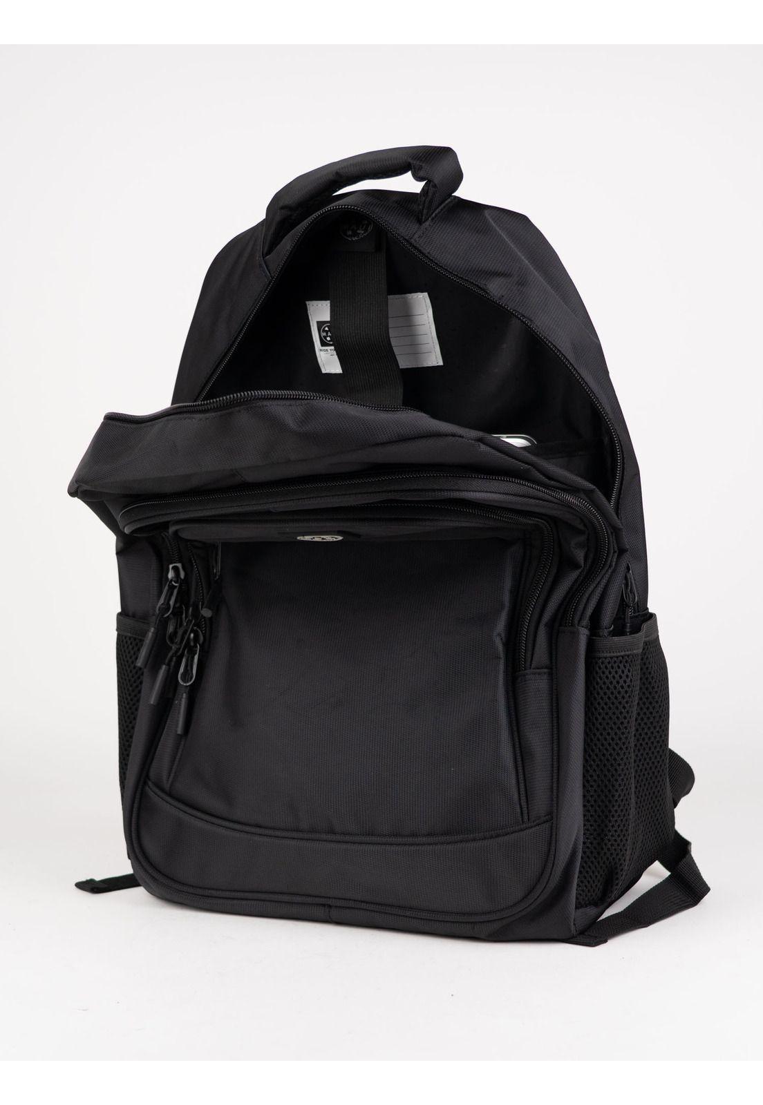 Mochila Escolar Seaka Negro Hombre Maui and sons-2