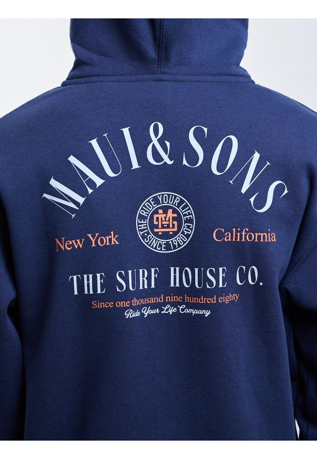 Poleron FZ Wildshore Azul Infantil Maui And Sons-3