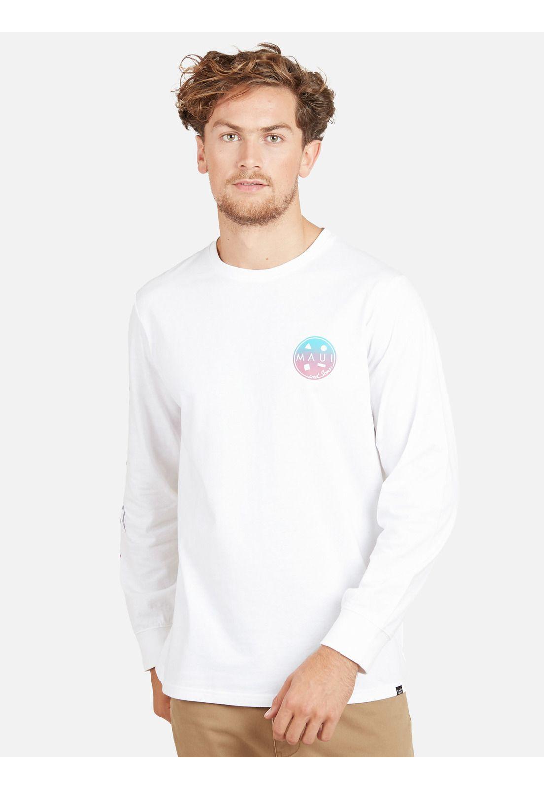 Polera COOKIE SURFER Hombre Blanco Maui & Sons-0