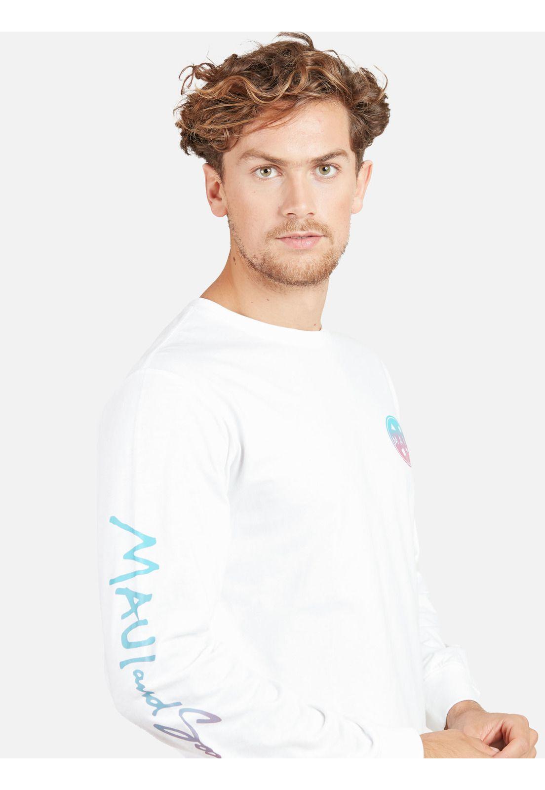 Polera COOKIE SURFER Hombre Blanco Maui & Sons-1