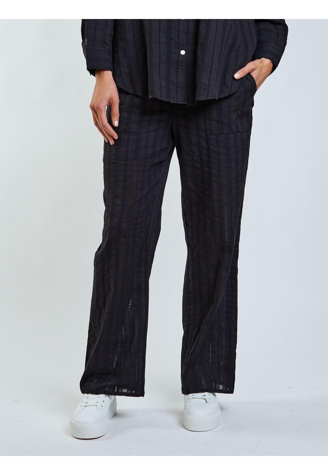 Pantalon Chill Negro Mujer Maui and Sons-0