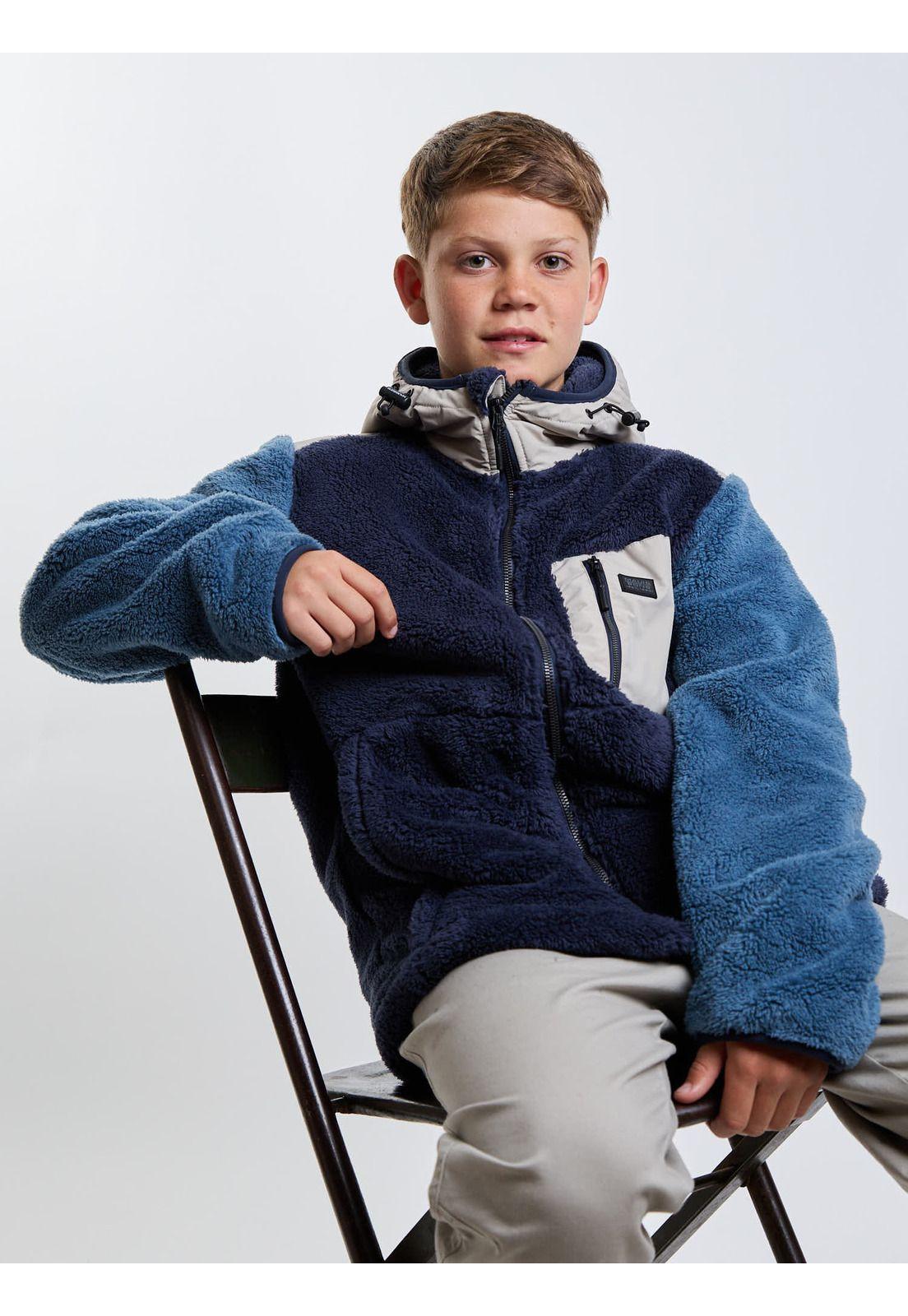 Poleron Chiporro Lanikai Azul Infantil Maui And Sons-7