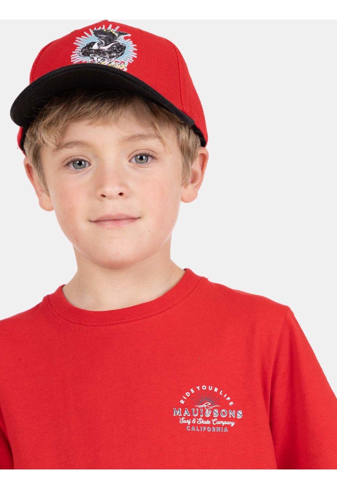 Polera MC HelioX Rojo Infantil Maui And Sons-2
