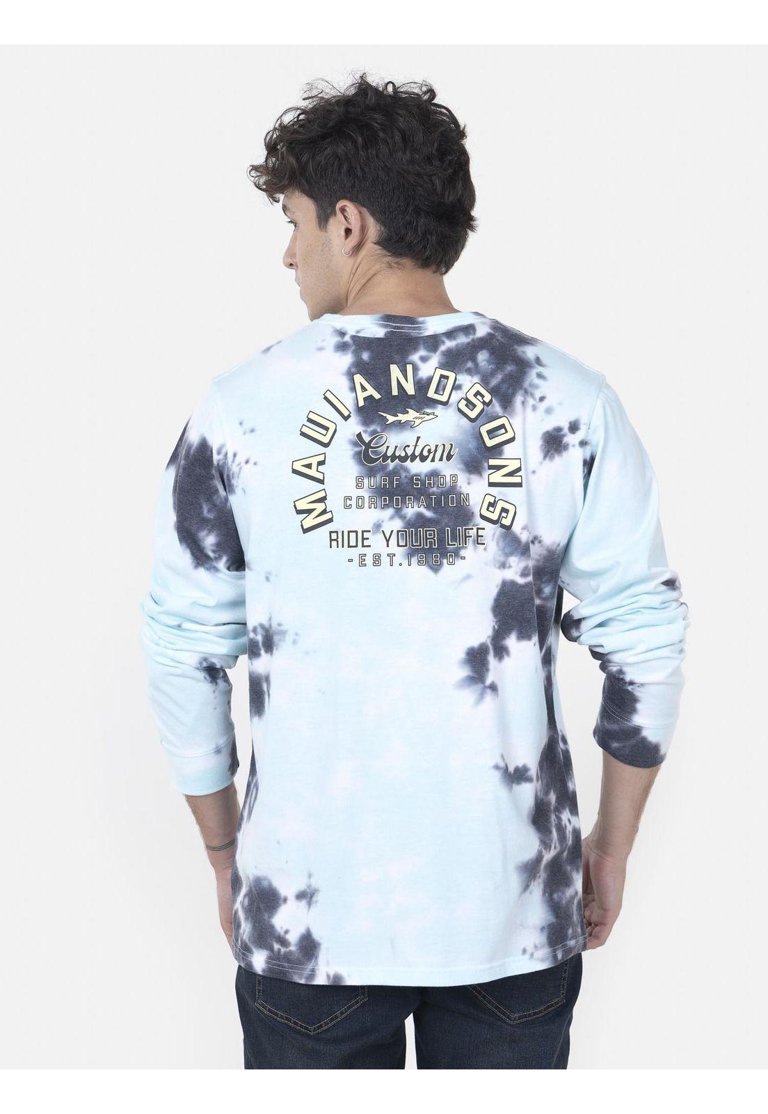 Polera Hombre BACKGROUND SEA Multicolor Maui and Sons-1