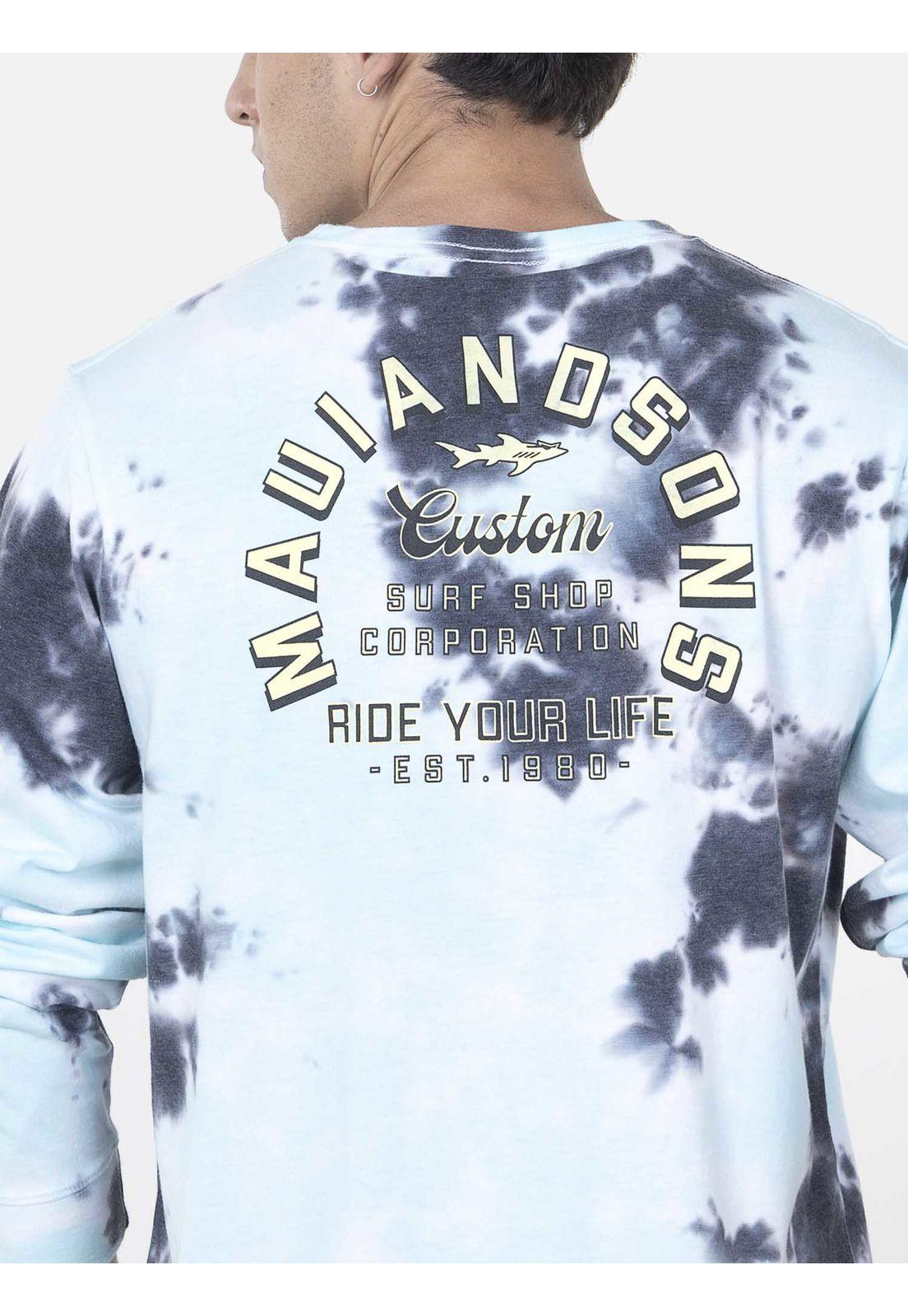 Polera Hombre BACKGROUND SEA Multicolor Maui and Sons-2