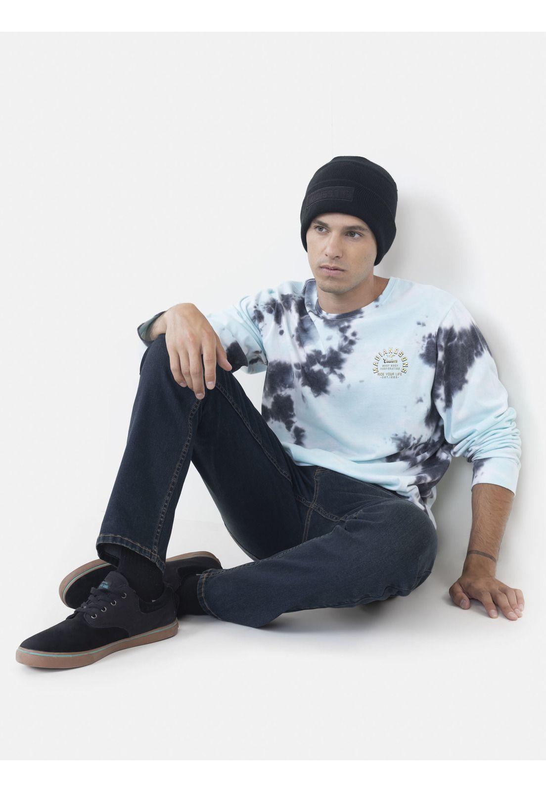 Polera Hombre BACKGROUND SEA Multicolor Maui and Sons-3