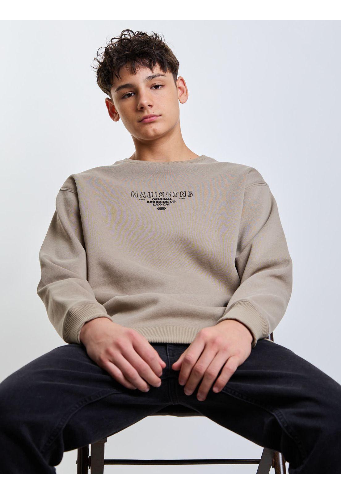 Poleron CR Atlas Verde Infantil Maui And Sons-5