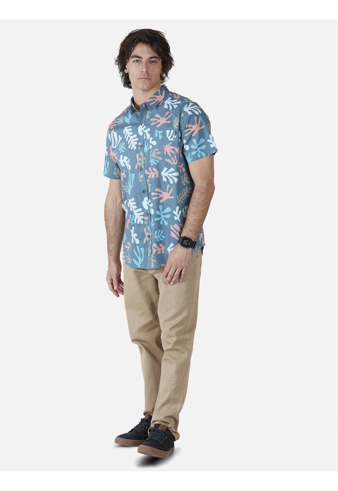 Camisa  Hombre Celeste 5C901-MV22 Maui And Sons-3