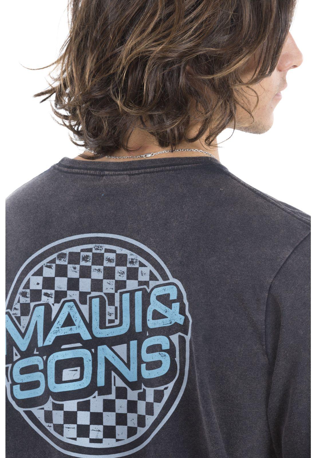 Polera M/L Hombre 5P897-MI20 Gris Maui and Sons-2