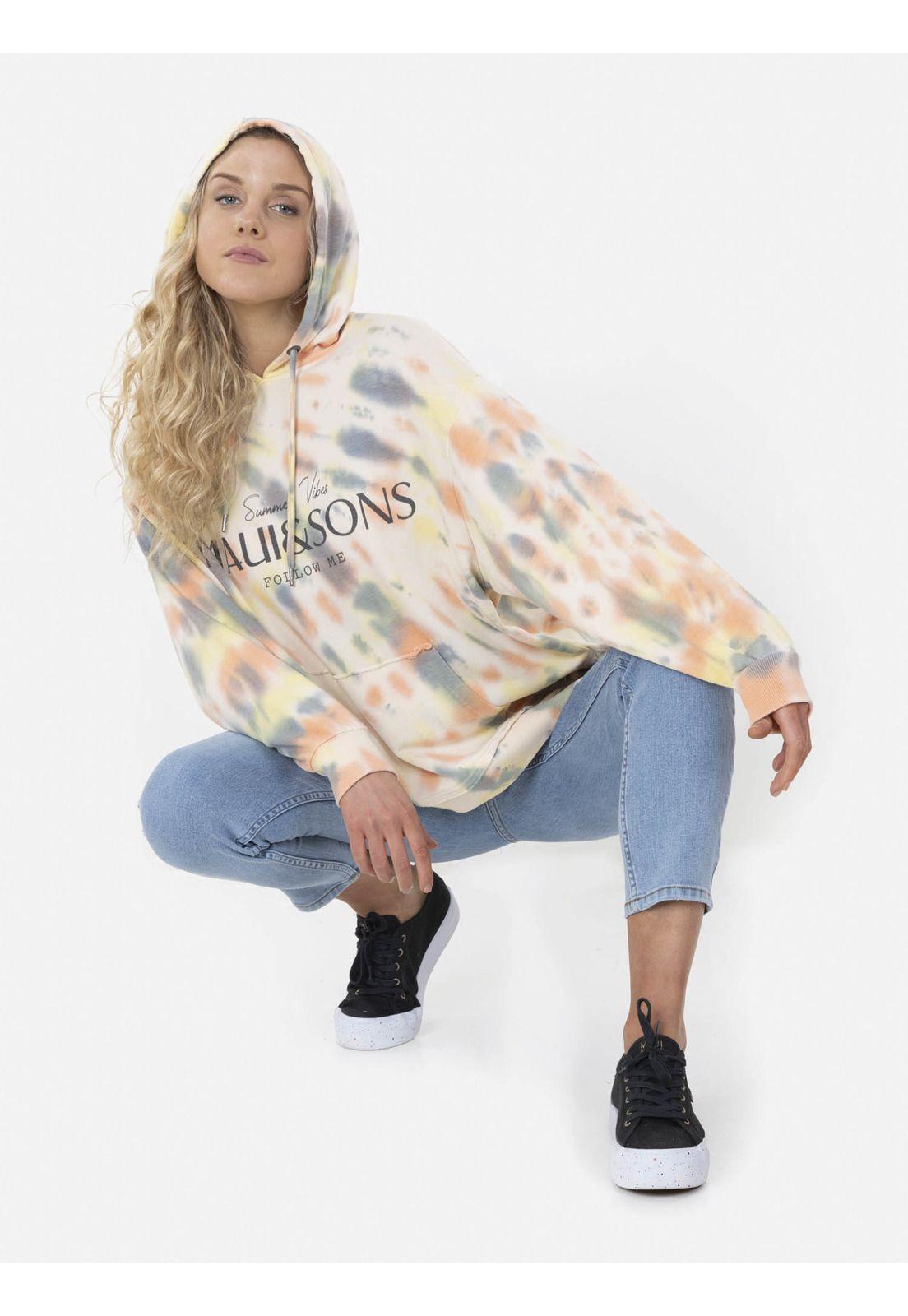 Poleron Purple Dark Hoodie Mujer Multicolor Maui and Sons-3