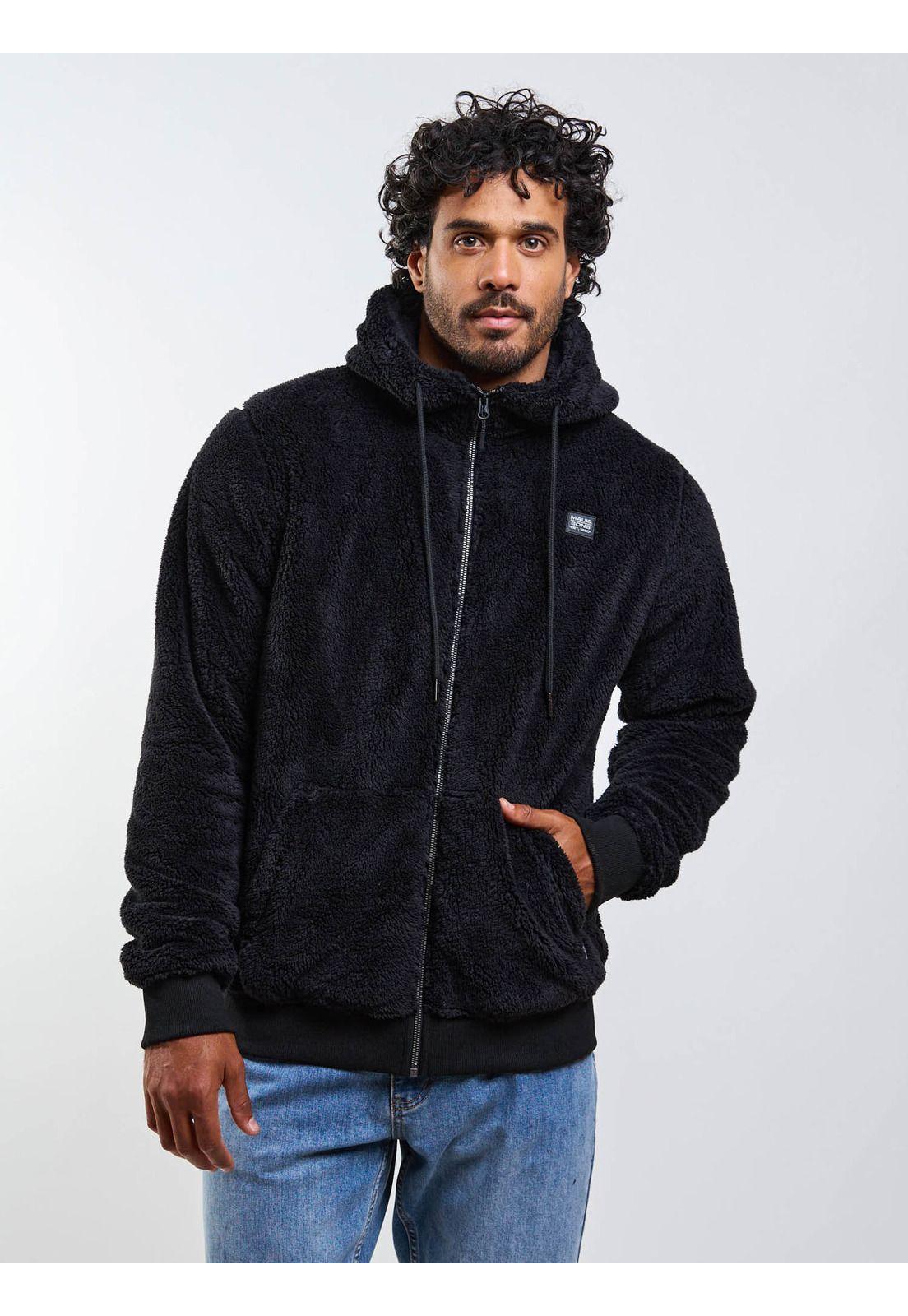 Poleron Chiporro Rayen Negro Hombre Maui And Sons-0