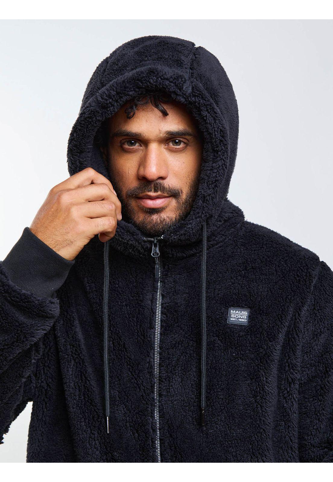 Poleron Chiporro Rayen Negro Hombre Maui And Sons-3