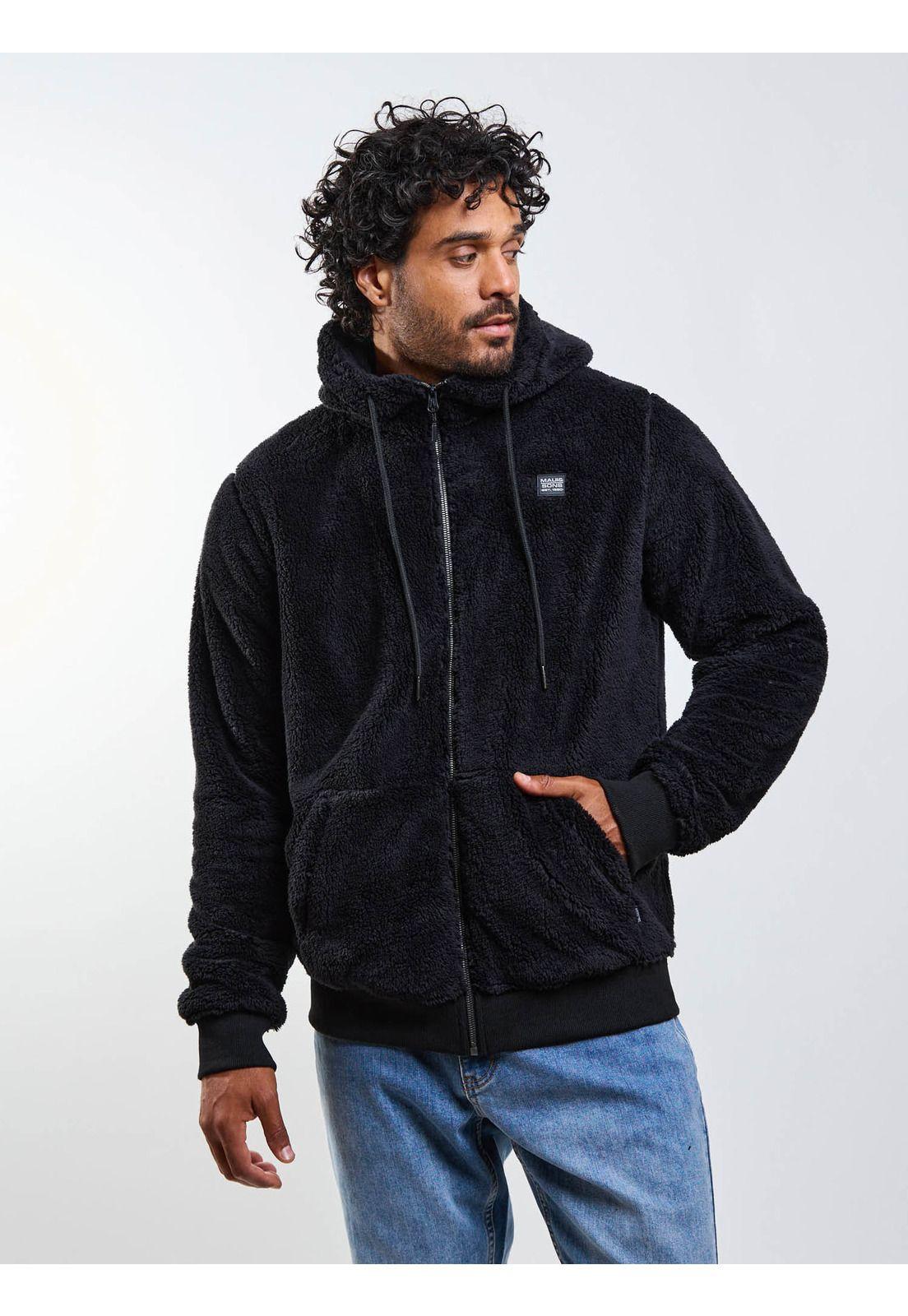 Poleron Chiporro Rayen Negro Hombre Maui And Sons-5