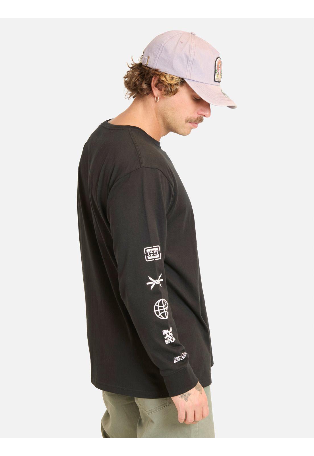 Polera ML Mopi Negro Hombre Maui And Sons-1