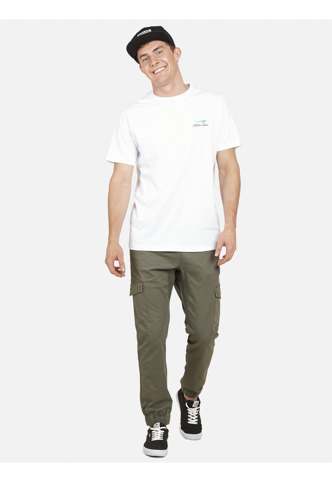 Polera OLD BRAND Hombre Blanco Maui and Sons-2