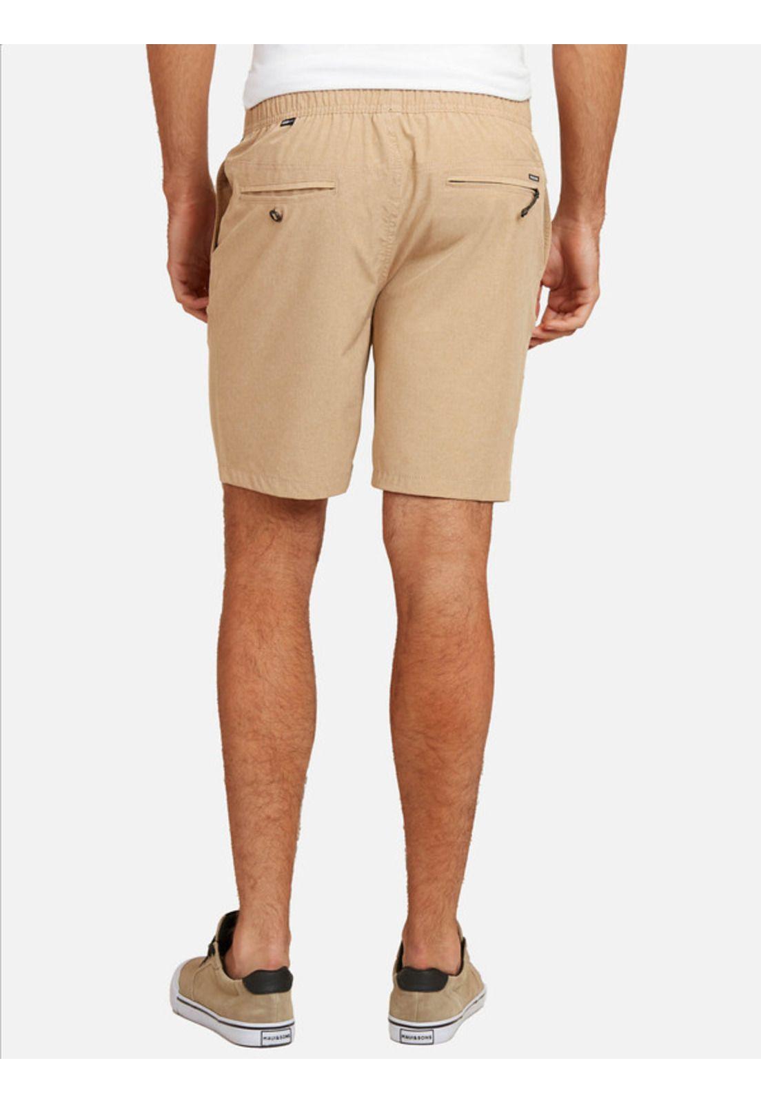 Bermuda Melange Jogger Hombre Khaki Maui And Sons-1