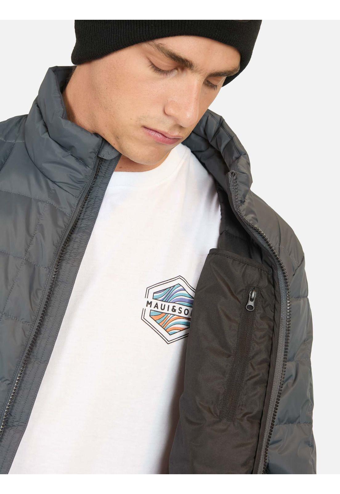 Parka Puffa Hanalei Gris Hombre Maui And Sons-4