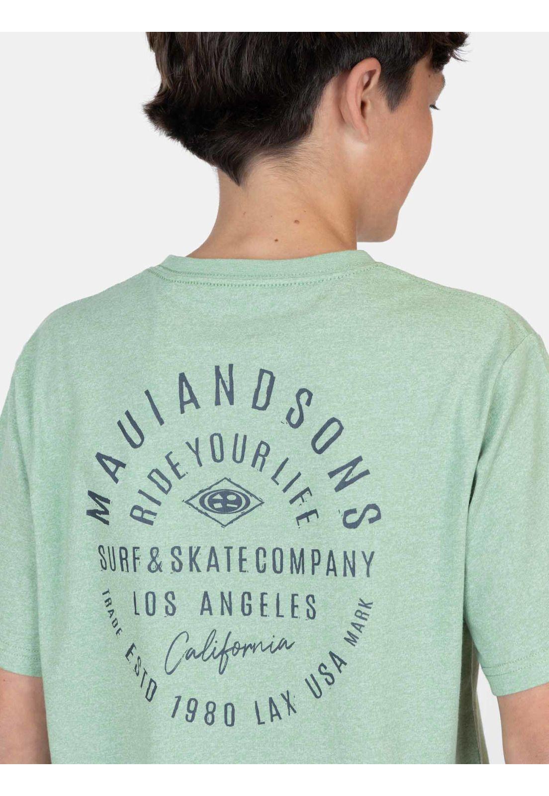 Polera MC Eclipse Verde Infantil Maui And Sons-2