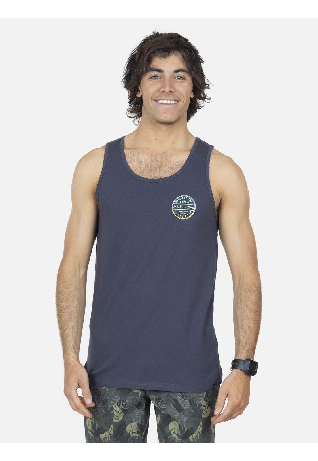 Polera Hombre Gris Oscuro 5P577-MV22 Maui And Sons-0