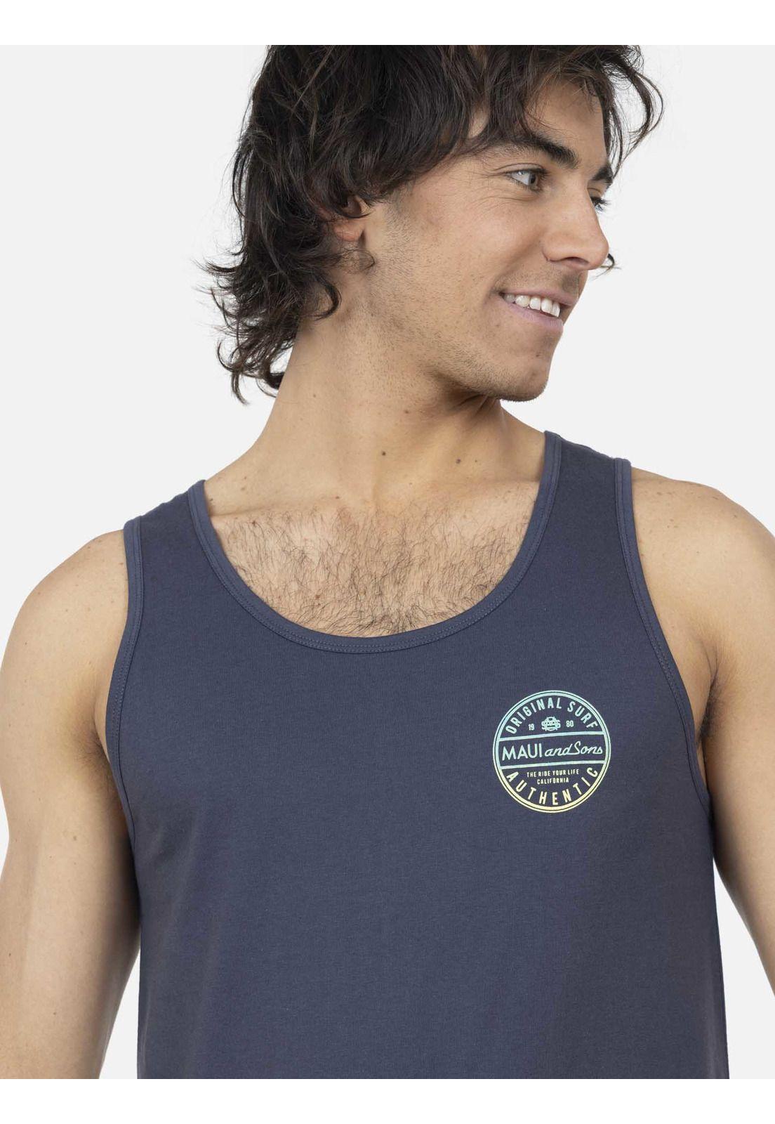 Polera Hombre Gris Oscuro 5P577-MV22 Maui And Sons-2