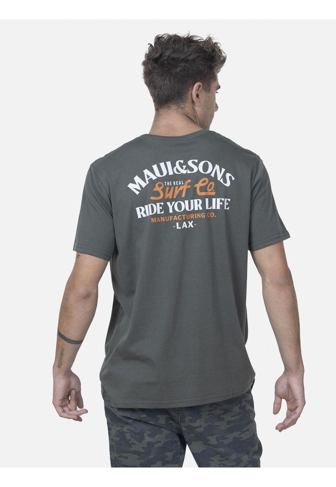 Polera Hombre 5P1008-MI22 Verde Maui and Sons-1