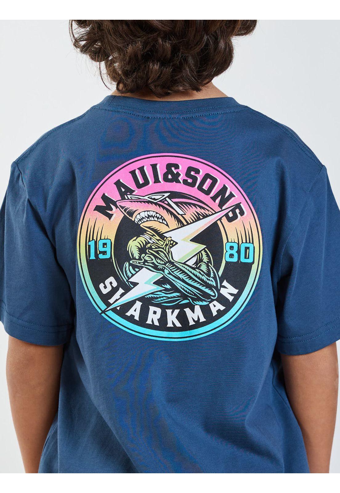 Polera MC Keanu Azul Infantil Maui and Sons-3