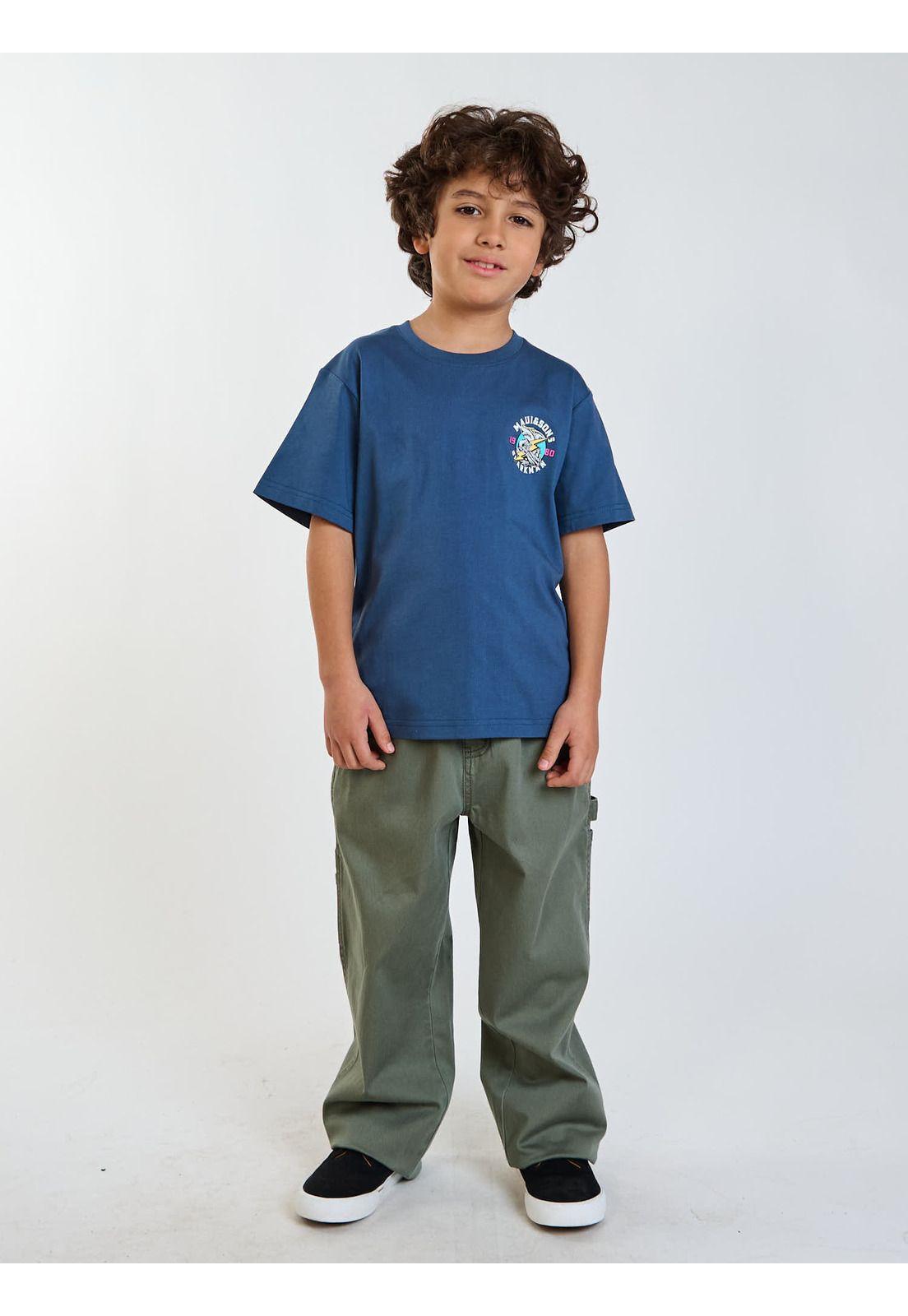 Polera MC Keanu Azul Infantil Maui and Sons-6