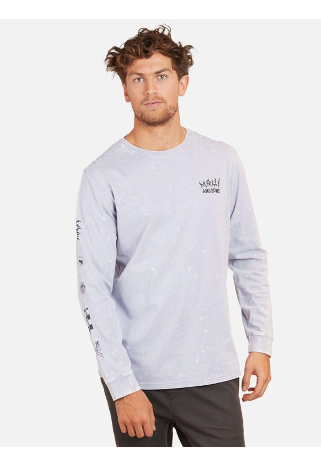 Polera Punk Psychedelic Surf Hombre Morado Maui And Sons-0