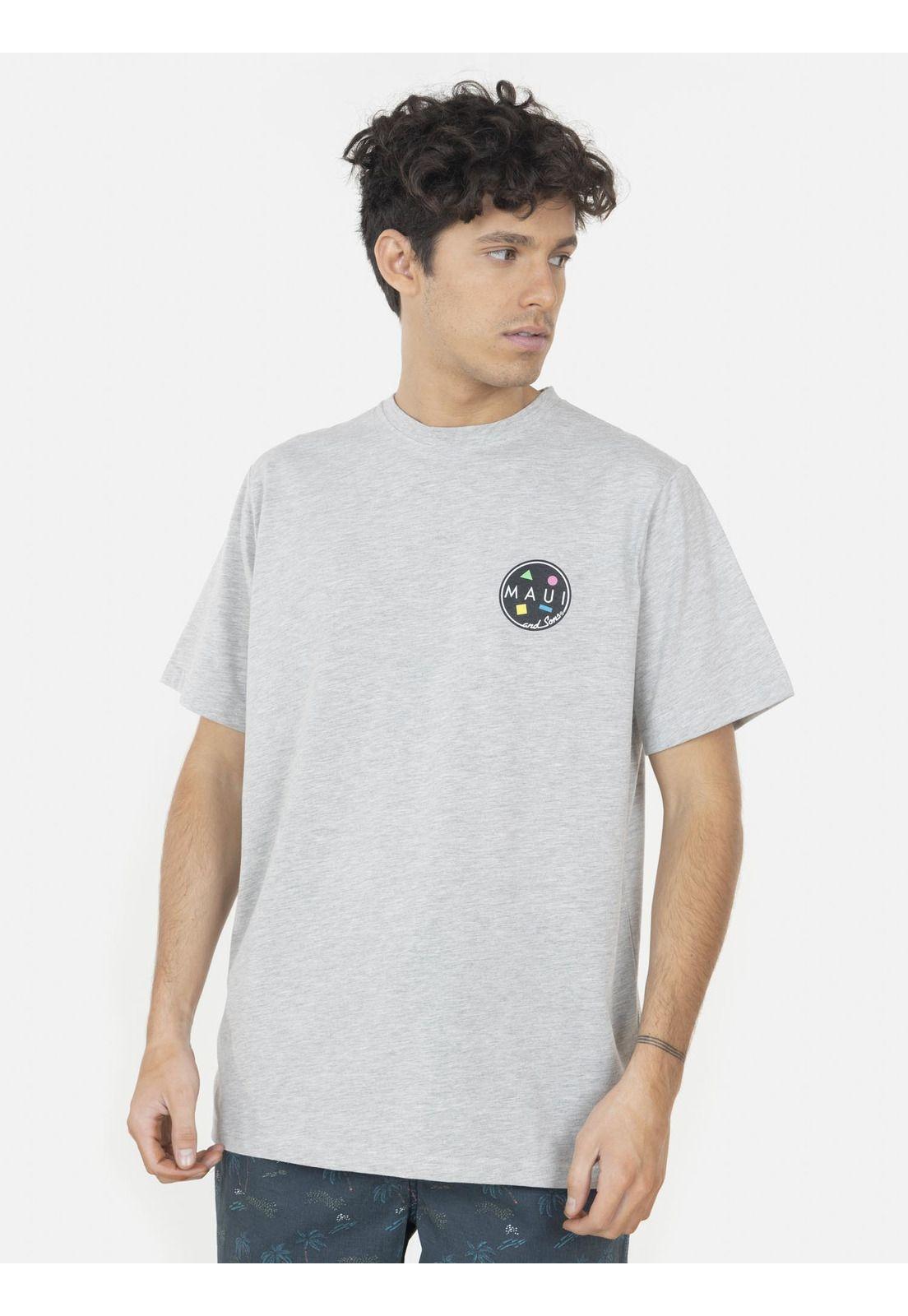 Polera Sharkman surf S/S Tee Hombre Gris 5P401-MV22 Maui And Sons-0
