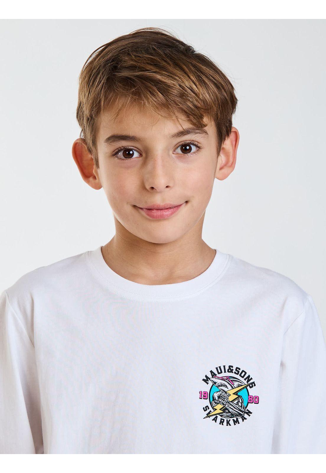 Polera ML Ramp Blanco Infantil Maui and Sons-4